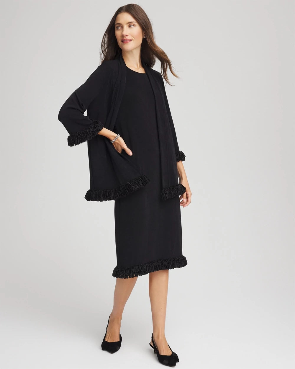 Travelers™ Fringe Hem Tank Dress - Chico's