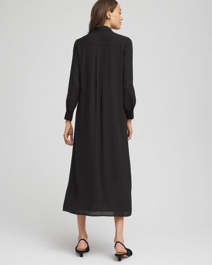 Sequined Long-Sleeved Maxi Shirtdress - Chico's