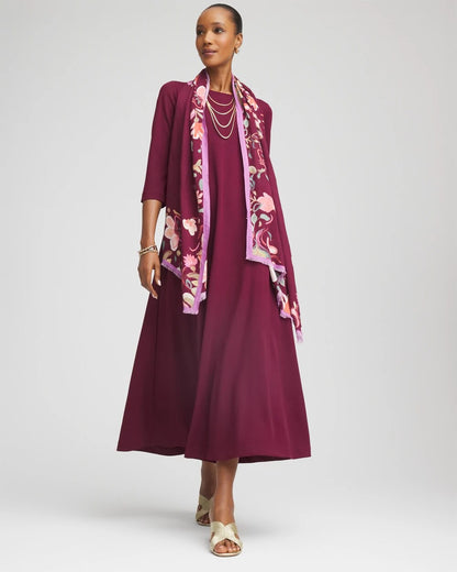 Seamed Crepe Maxi Dress - Chico's
