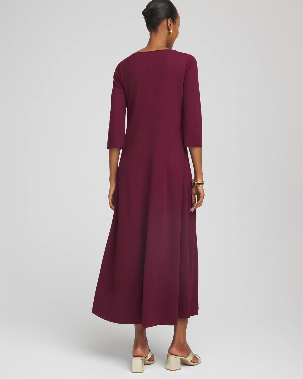 Seamed Crepe Maxi Dress - Chico's