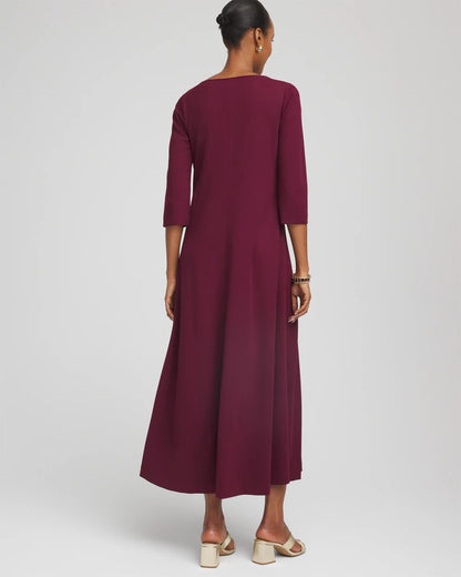 Seamed Crepe Maxi Dress - Chico's