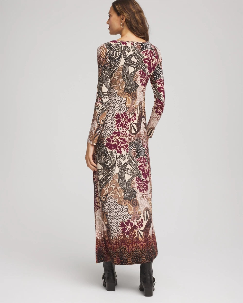 Patchwork Boatneck Column Maxi Dress - Chico's