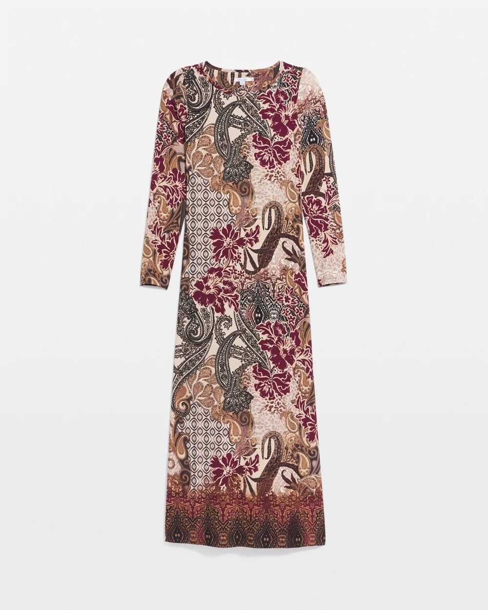 Patchwork Boatneck Column Maxi Dress - Chico's