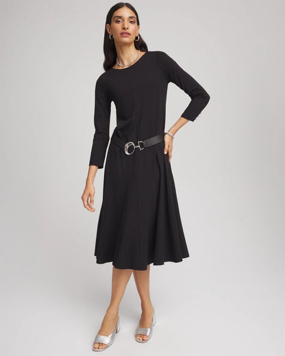 Ponte A-line Midi Dress - Chico's