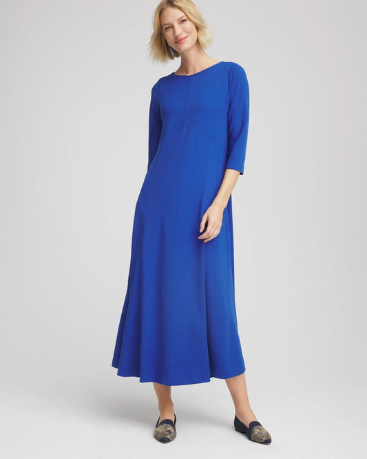 Seamed Crepe Maxi Dress - Chico's