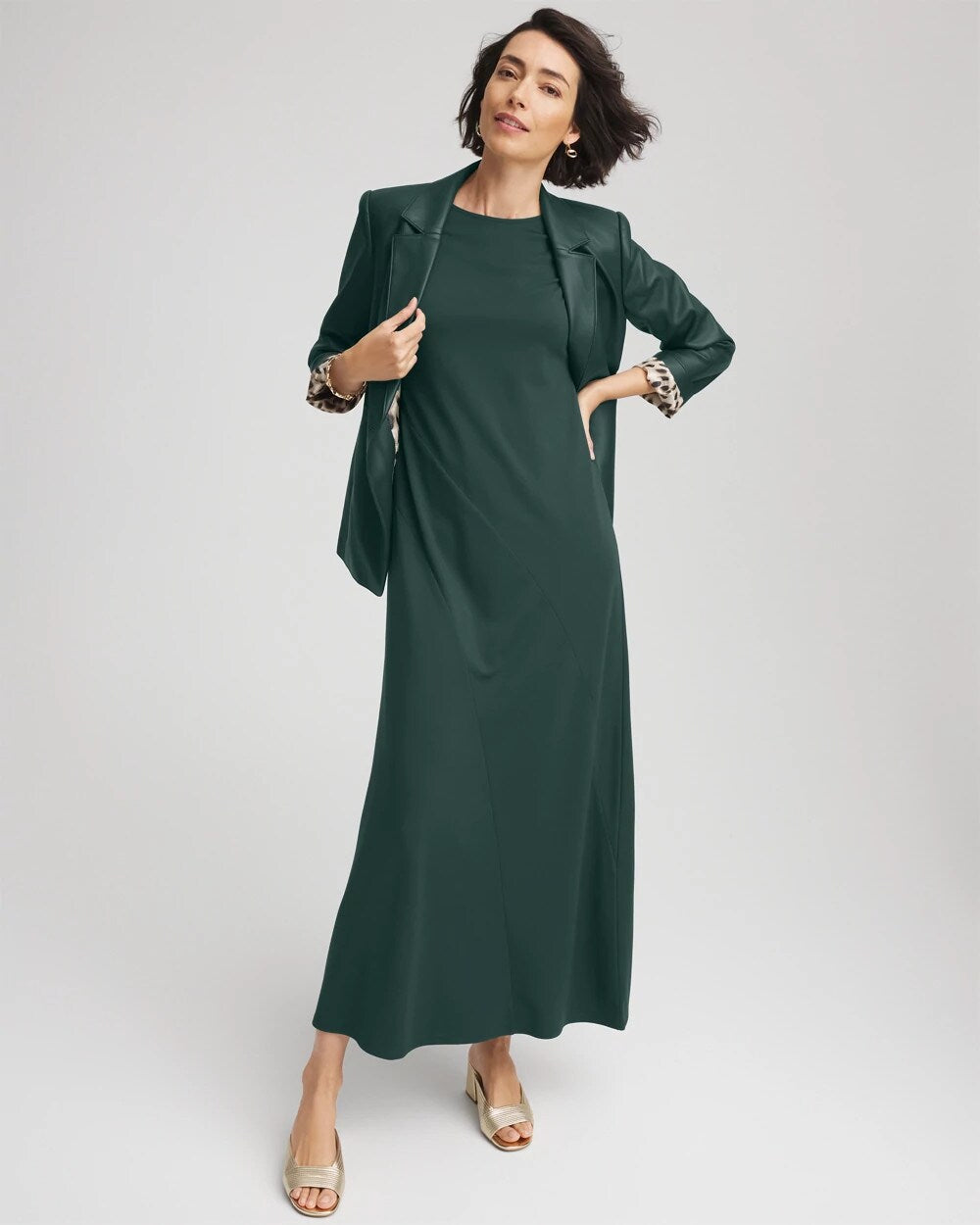 Dolman-Sleeve Ponte  Maxi Dress - Chico's