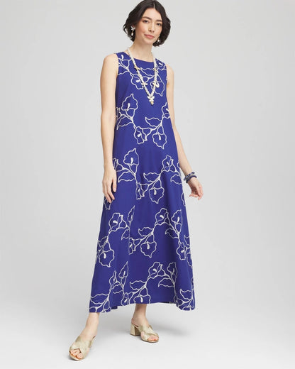 Embroidered Sleeveless Maxi Dress - Chico's
