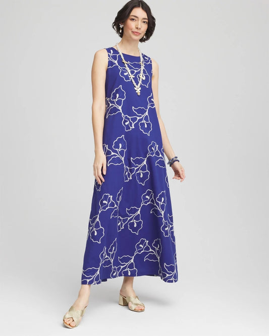 Embroidered Sleeveless Maxi Dress - Chico's