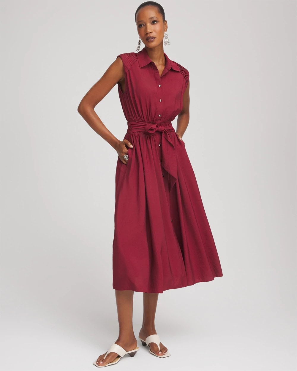 Smocked-Waist Shirtdress - Chico's