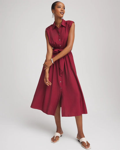 Smocked-Waist Shirtdress - Chico's