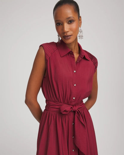 Smocked-Waist Shirtdress - Chico's