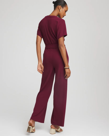 Belted Dolman-Sleeve Jumpsuit - Chico's