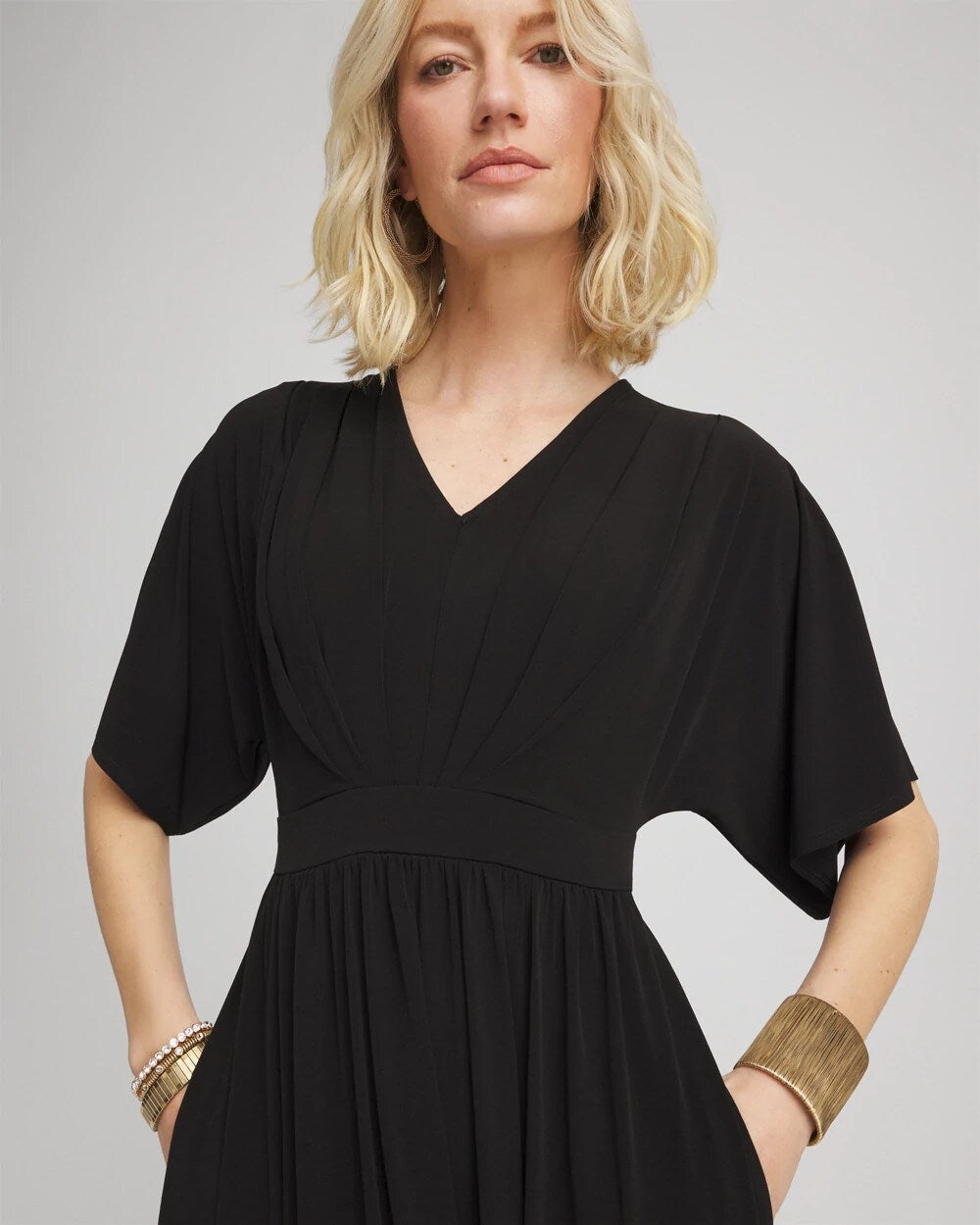 Flutter-Sleeved Jersey Maxi Dress - Chico's