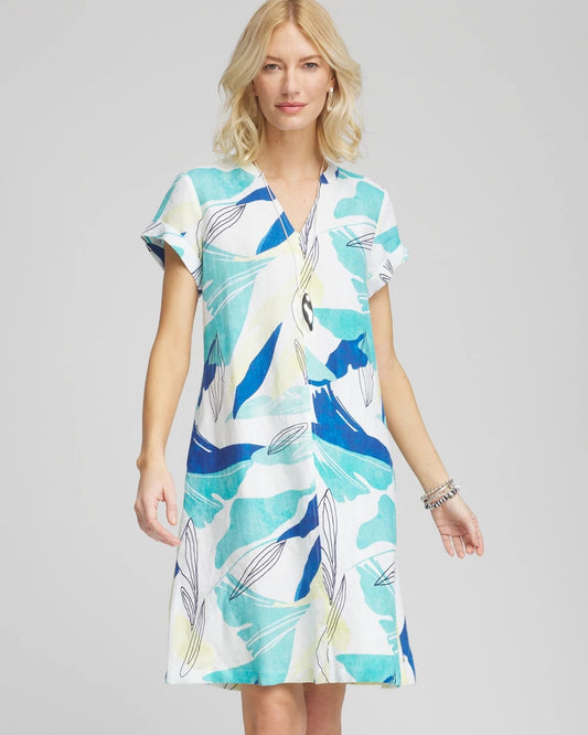 Cuff Sleeve Linen Dress - Chico's