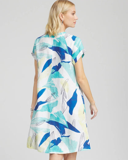 Cuff Sleeve Linen Dress - Chico's