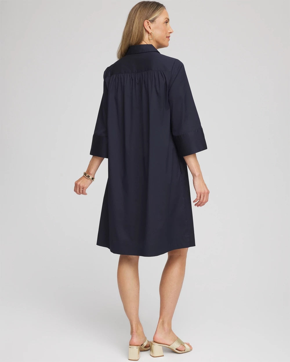 Cotton-Blend Popover Dress - Chico's