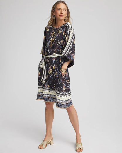 Georgette Boatneck Kaftan Dress - Chico's