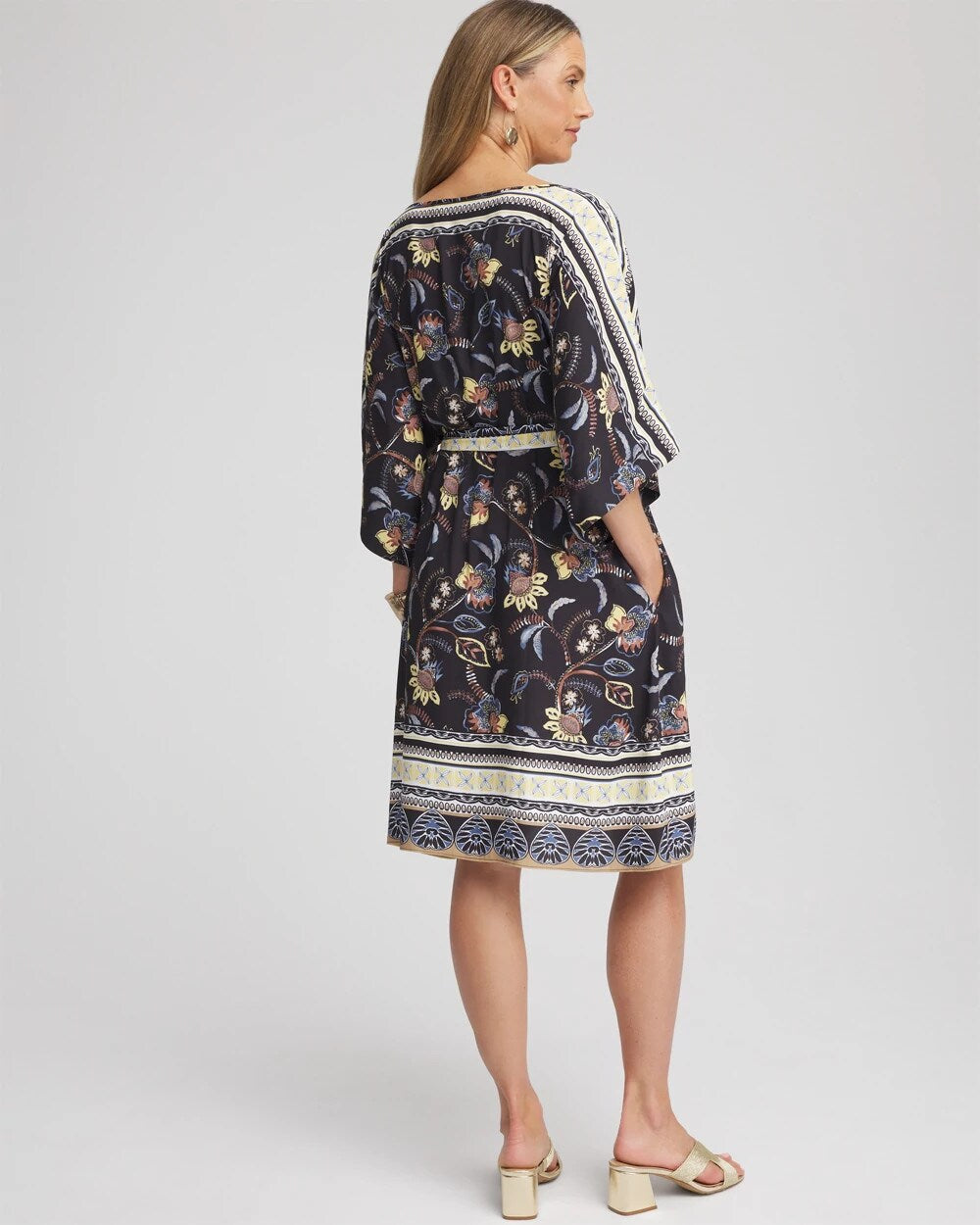 Georgette Boatneck Kaftan Dress - Chico's