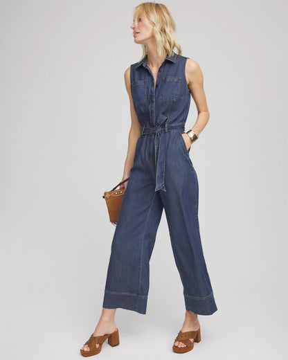 Denim Wide-Leg Jumpsuit - Chico's