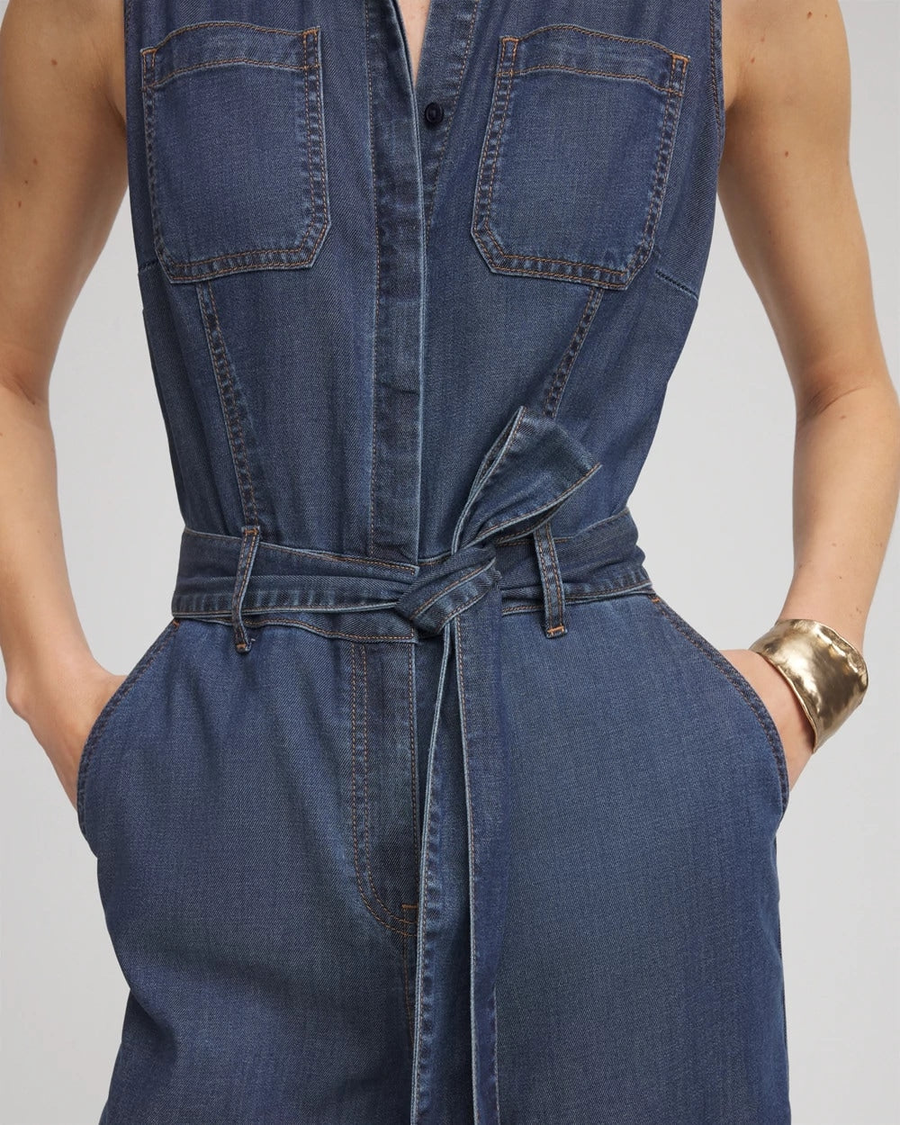 Denim Wide-Leg Jumpsuit - Chico's