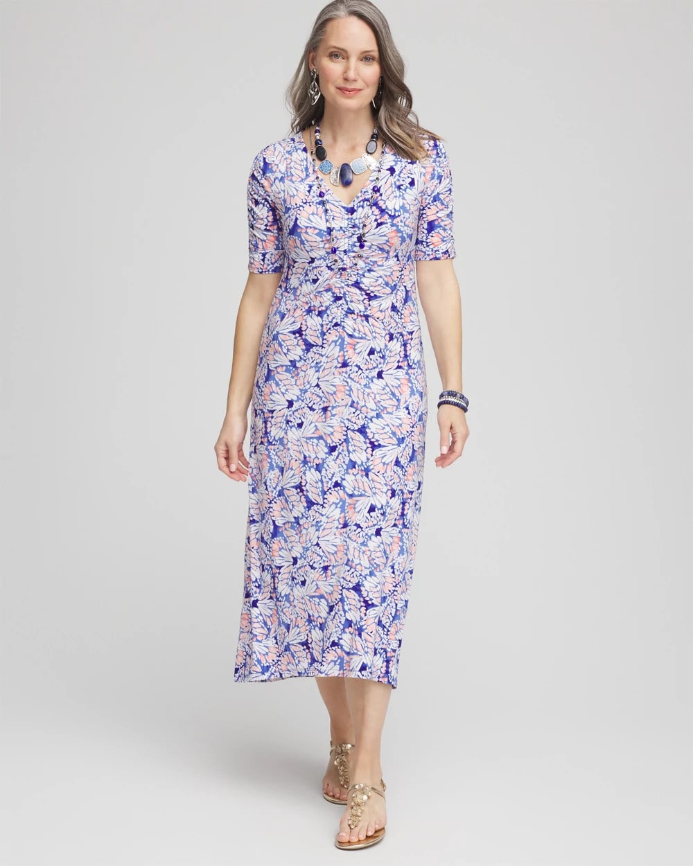 Ruched Jersey Midi Dress - Chico's