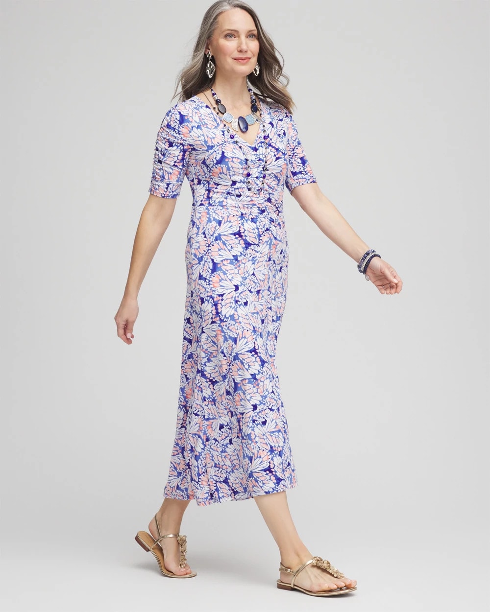 Ruched Jersey Midi Dress - Chico's
