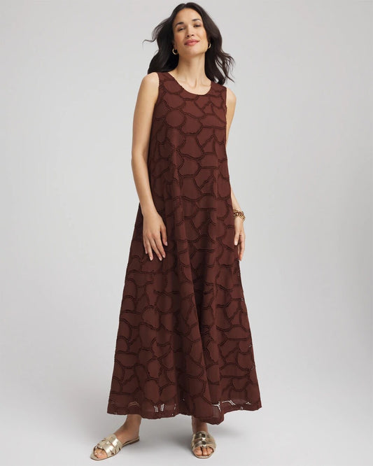 Eyelet Cutout Maxi Tank Dress - Chico's