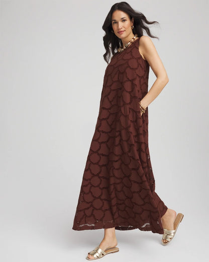 Eyelet Cutout Maxi Tank Dress - Chico's
