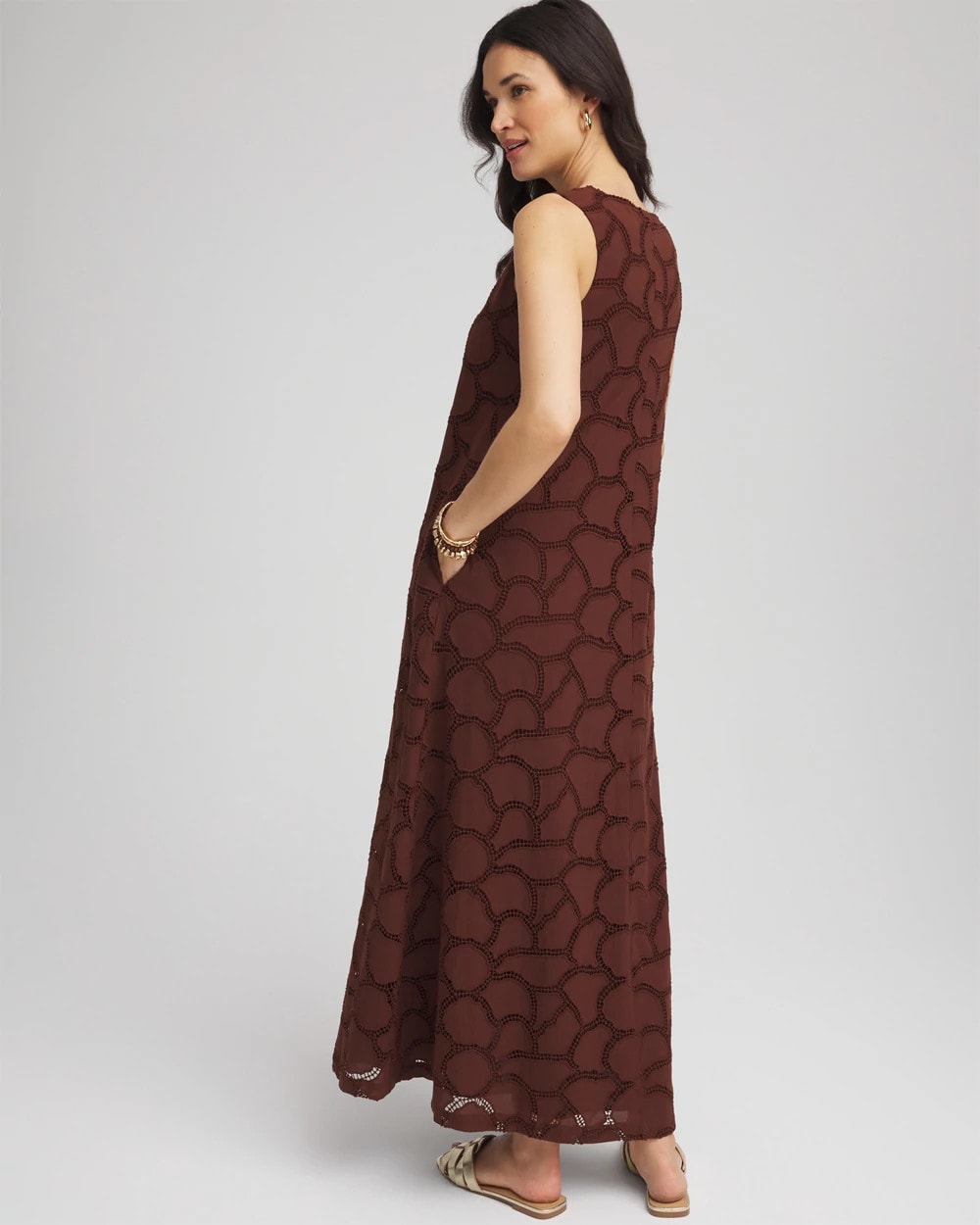 Eyelet Cutout Maxi Tank Dress - Chico's