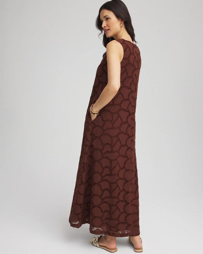 Eyelet Cutout Maxi Tank Dress - Chico's