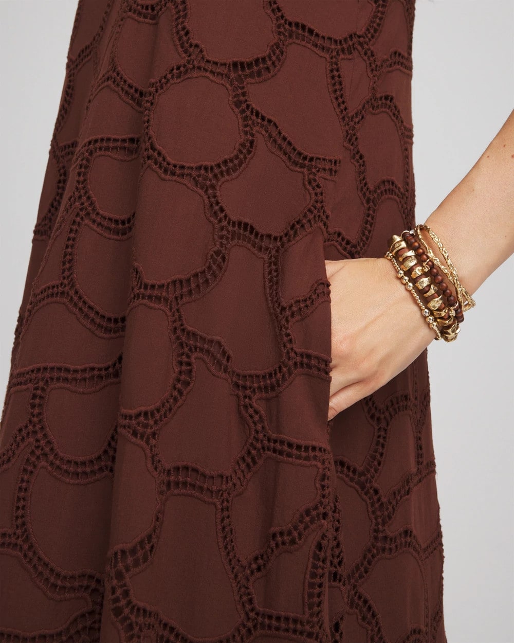 Eyelet Cutout Maxi Tank Dress - Chico's