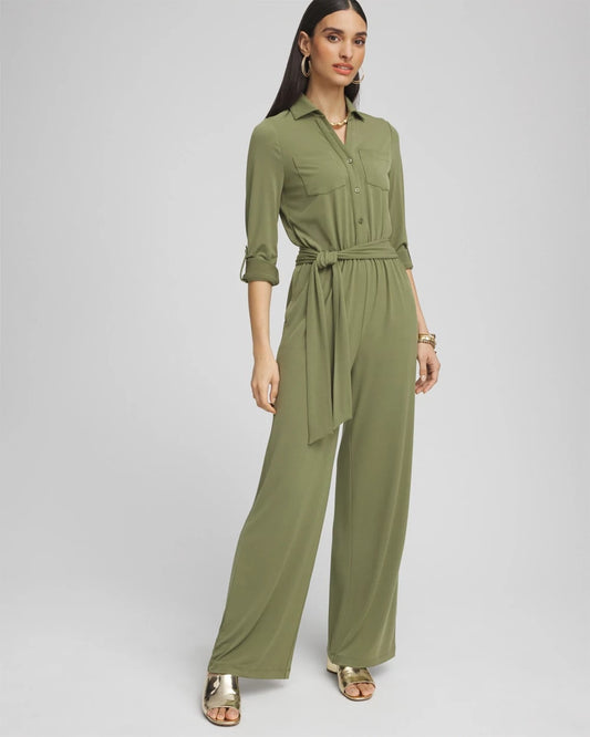 Belted Jersey Maxi Jumpsuit - Chico's