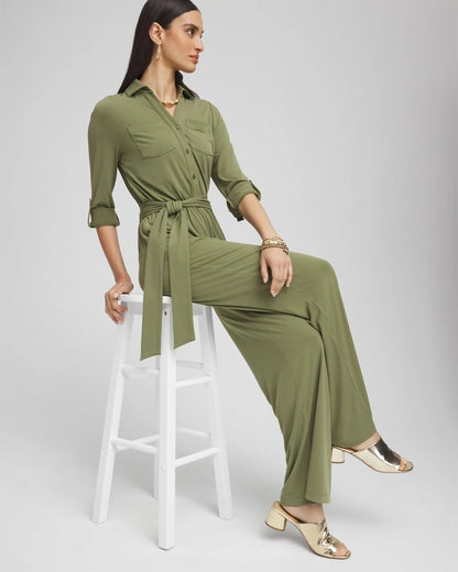 Belted Jersey Maxi Jumpsuit - Chico's