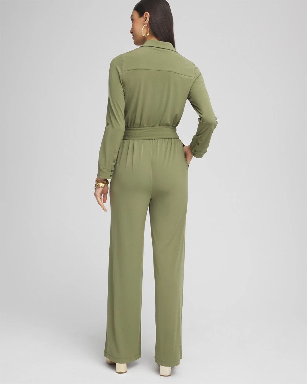 Belted Jersey Maxi Jumpsuit - Chico's