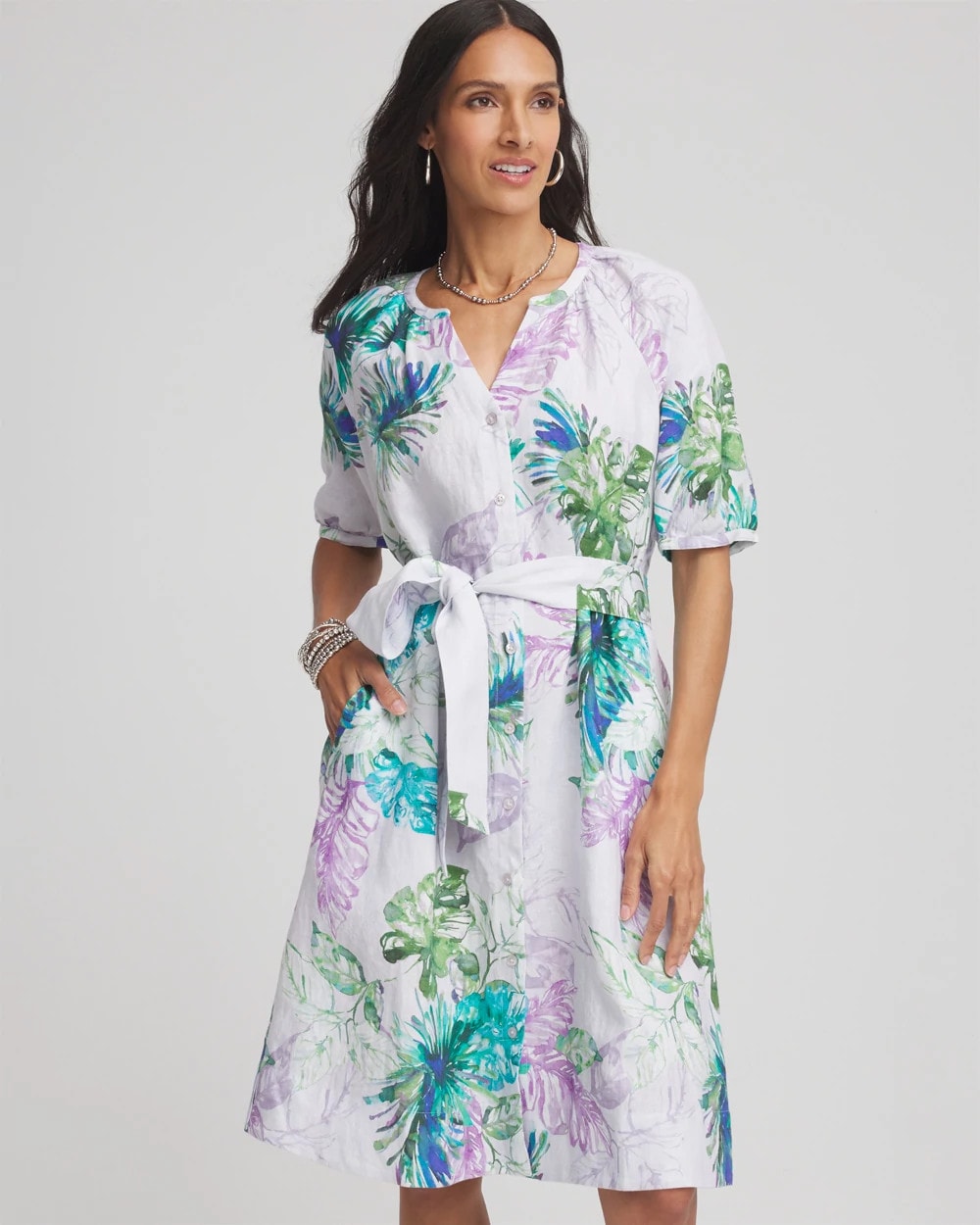 Floral Linen Shirtdress - Chico's