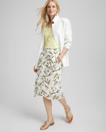 Linen Midi Wrap Skirt - Chico's