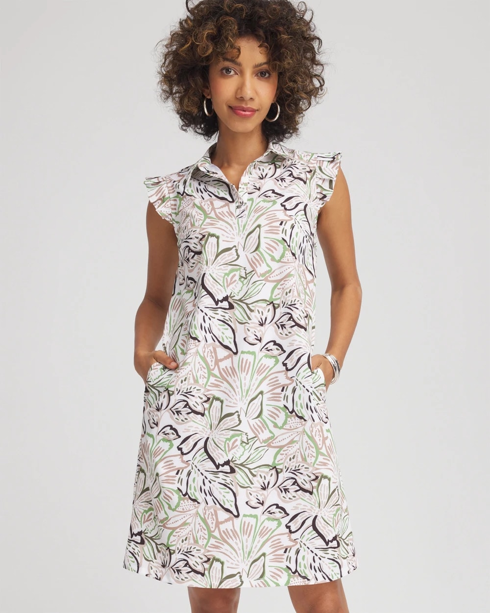 Zenergy® UPF Knit Floral Polo Dress - Chico's