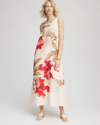 Floral Tank Linen Maxi Dress - Chico's