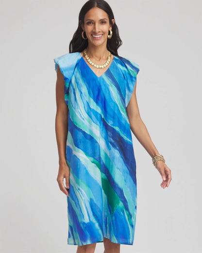 Cotton-Silk Voile Popover Dress - Chico's