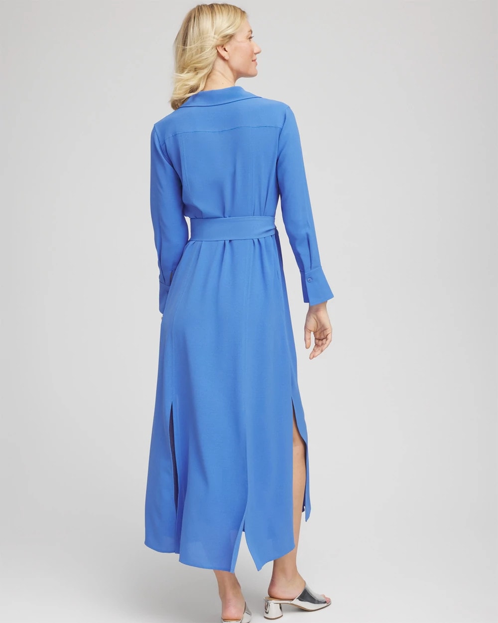 Belted Split Hem Maxi Shirtdress - Chico's
