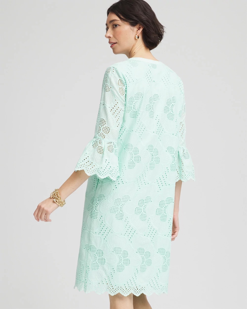 Eyelet Cotton Voile Dress - Chico's