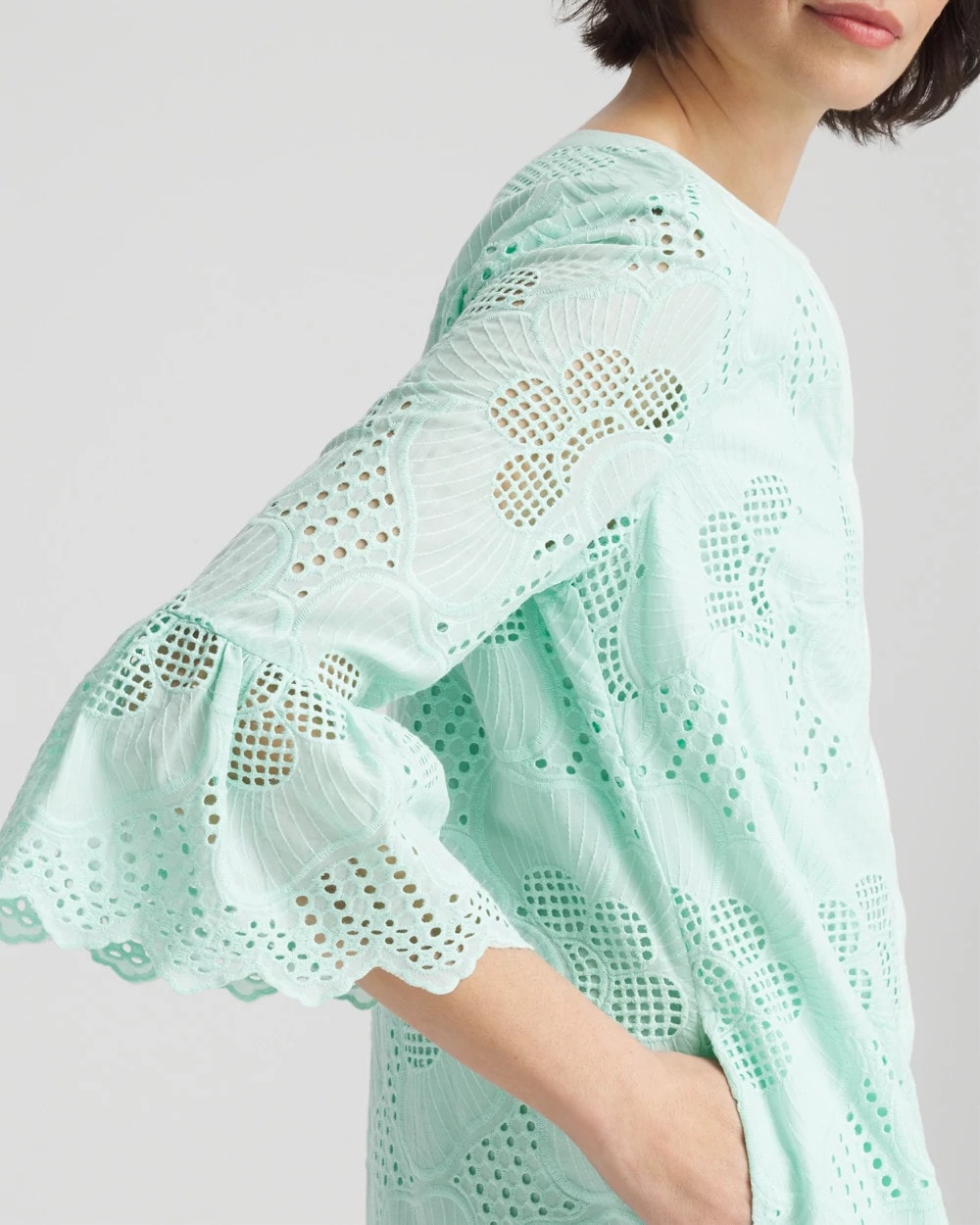 Eyelet Cotton Voile Dress - Chico's