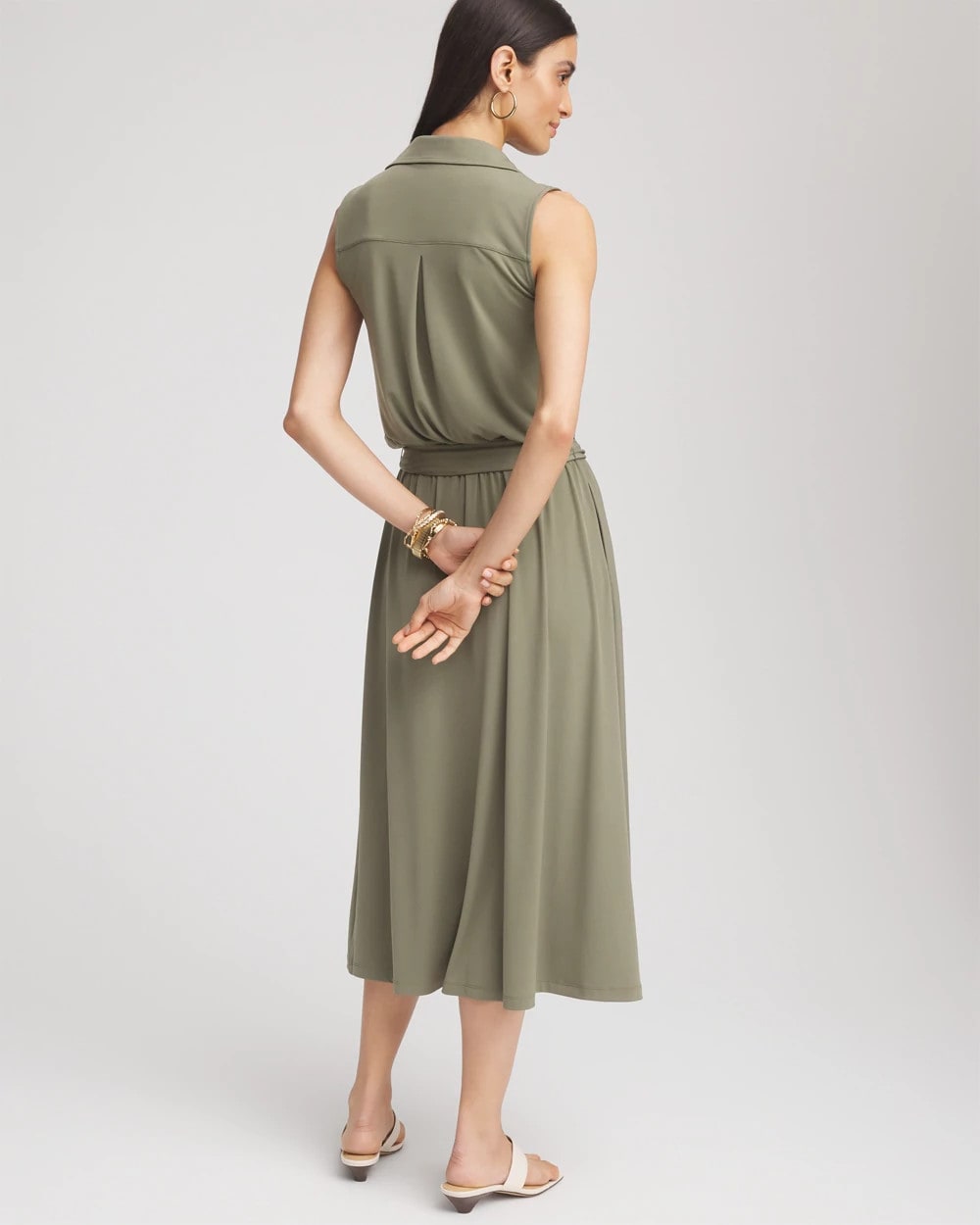 Travelers™ Knit Sleeveless Shirtdress - Chico's