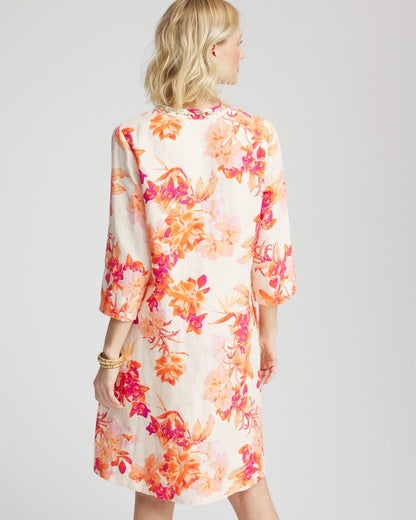 Embellished Linen Kurta Dress - Chico's
