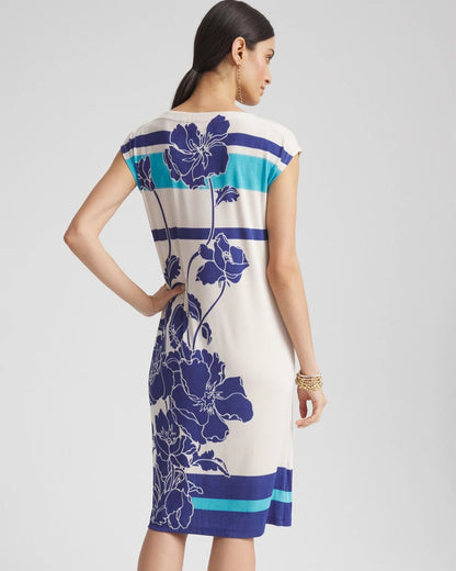 Travelers™ Wildflower Cap-Sleeved Column Dress - Chico's