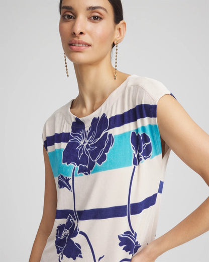 Travelers™ Wildflower Cap-Sleeved Column Dress - Chico's