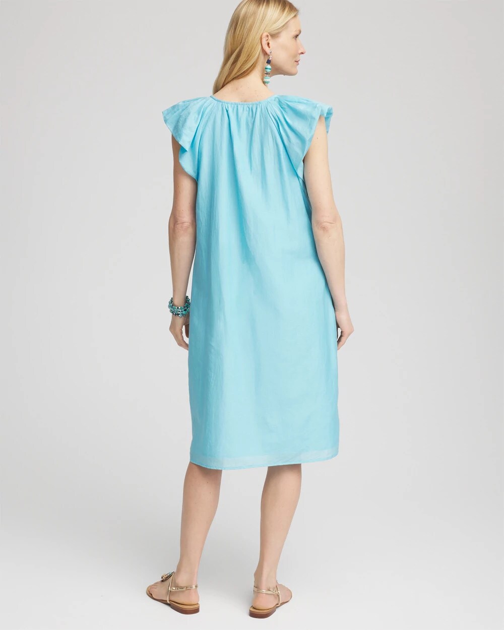 Cotton-Silk Voile Popover Dress - Chico's