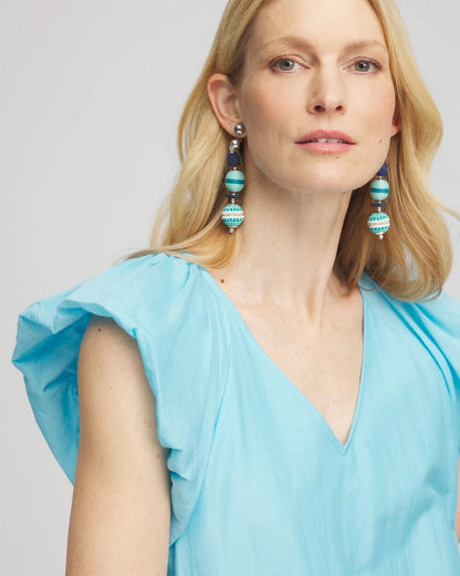 Cotton-Silk Voile Popover Dress - Chico's
