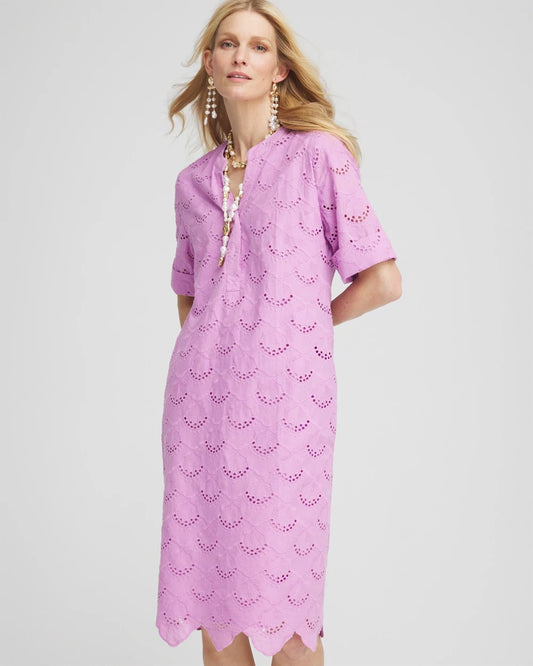 Eyelet Popover Dress - Chico's