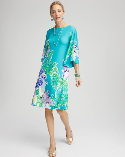 Angel-Sleeve Boat Neck Dress - Chico's